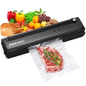 vacuum sealer machine food saver vacuum sealer machine with cutter and 28 bags, automatic air sealing system for food fresh, dry & moist modes, compact & magnetic design for seal a meal