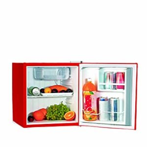 Frigidaire EFR115-RED 1.6 Cu Ft Compact Fridge for Office, Dorm Room, Mancave or RV, Red