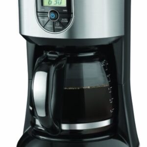 Black+Decker Coffeemaker 12-Cup Programmable Coffee Maker, Silver, CM4000S, Black/Stainless Steel