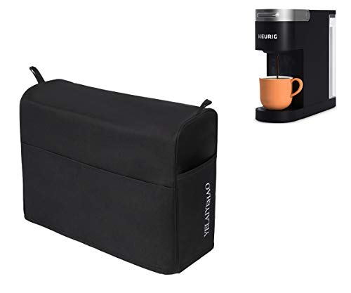 YELAIYEHAO Single Serve Coffee Makers Cover for Keurig Coffee Maker K-Slim (black, 15.5"X5.5"X12")