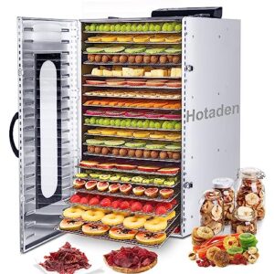 commercial food dehydrator with 20 trays - dehydrators for food and jerky with digital timer and temperature control - high efficiency food dehydrator machine for jerky/meat/fruit/herb/vegetable