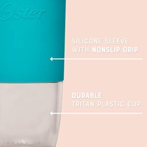 Oster Blend Active Portable Blender with Drinking Lid, USB Chargeable Personal Blender, Teal