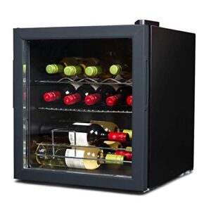 black+decker wine fridge 14 bottles, wine cooler refrigerator with compressor cooling, freestanding wine refrigerator with chrome shelving, bd61516