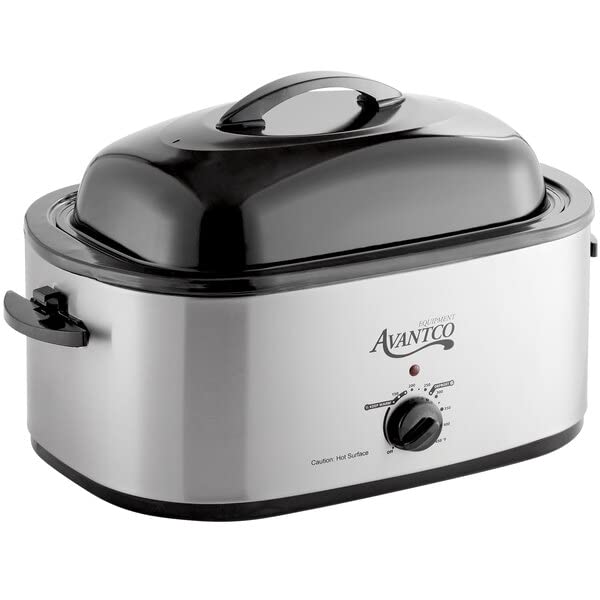 Avantco ACR22SS 22 Qt. Countertop Roaster Oven/Warmer - 120V, 1450W