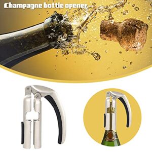 Champagne Bottle Opener - Zinc Alloy Sparkling Wine Cork Puller - Bar Jar Cork Puller - Champagne Corkscrew -Kitchen Sparkling Wine Bottle Opener - Best Gift Accessories