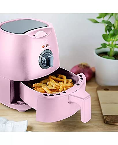 Bella 2-Quart Electric Air Fryer, Pink Matte