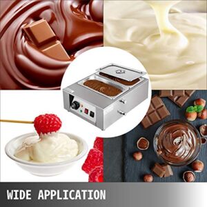 VEVOR 17.6 Lbs Chocolate Tempering Machine, Chocolate Melting Machine with Temperature Control (0~80℃/32~176℉)，1000W Electric Commercial Food Warmer For Chocolate/Milk/Cream/Soup Melting and Heating