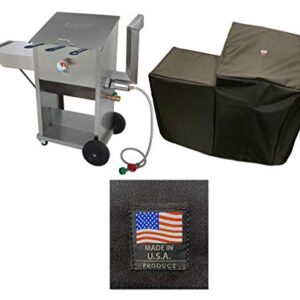 Enterprises 700-709 PVC Coated Polyester Cover 5009 Full Length Custom Protection Made for 9 Gallon Deep Fryer Protection from The Elements Made in The USA Compatible with Bayou Classic Deep Fryer