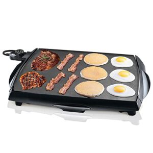 electric griddle extra large nonstick - 16 slices of french toast at one time for breakfast