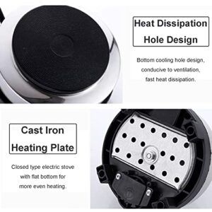 Mini Stove,Portable 500W Electric Mini Stove Hot Plate Multifunction Home Heater (US Plug 110V), suitable for the soup and the porridge,hot pot