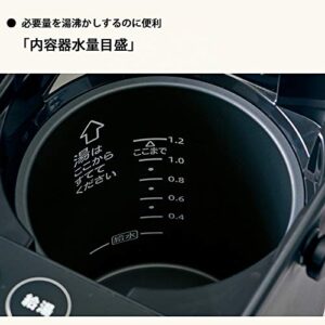 ZOJIRUSHI Microcomputer Boiling Electric Pot"STAN." (BLACK) CP-CA12BA【Japan Domestic Genuine Products】【Ships from Japan】