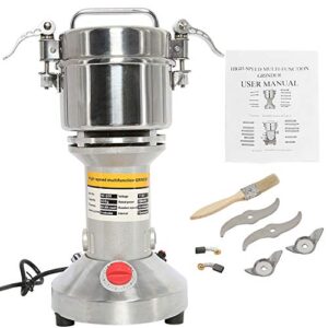 hyddnice 500g grain mill grinder 2500w 50-300 mesh 36000rpm high speed electric stainless steel grinder spice herb cereals corn flour powder machine commercial grade