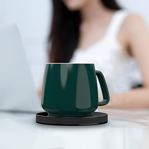 Coffee Mug Warmer, Smart Beverage Warmer with Touch Screen Switch, Electric Mug Warmer for Office Home Use, Cup Warmer Plate for Coffee, Milk, Tea, Water