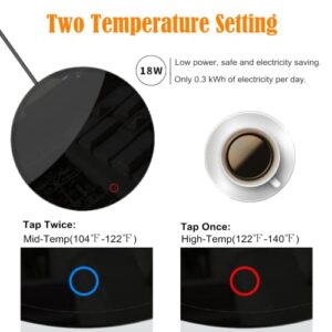 Coffee Mug Warmer, Smart Beverage Warmer with Touch Screen Switch, Electric Mug Warmer for Office Home Use, Cup Warmer Plate for Coffee, Milk, Tea, Water