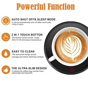 Coffee Mug Warmer, Smart Beverage Warmer with Touch Screen Switch, Electric Mug Warmer for Office Home Use, Cup Warmer Plate for Coffee, Milk, Tea, Water