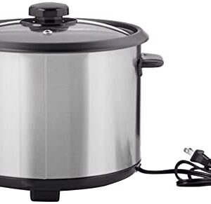 Brentwood Rice Cooker, 10-Cup, Stainless Steel