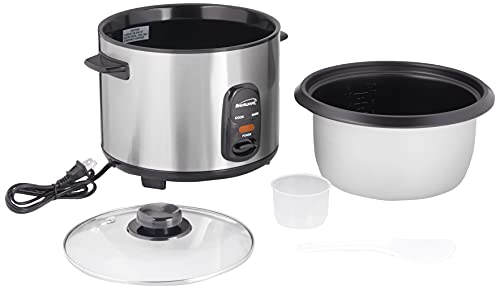 Brentwood Rice Cooker, 10-Cup, Stainless Steel