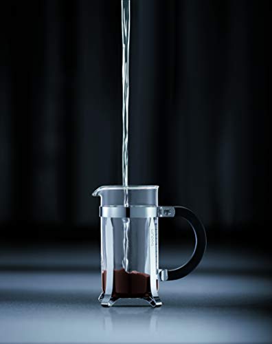 Bodum Chambord French Press Coffee Maker with BPA-Free Tritan Plastic Shatterproof Carafe, 12 Ounce, Chrome