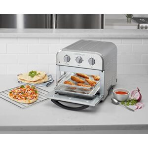 Cuisinart TOA-26 Compact AirFryer/Convection Toaster Oven Stainless Steel Bundle with 1 YR CPS Enhanced Protection Pack