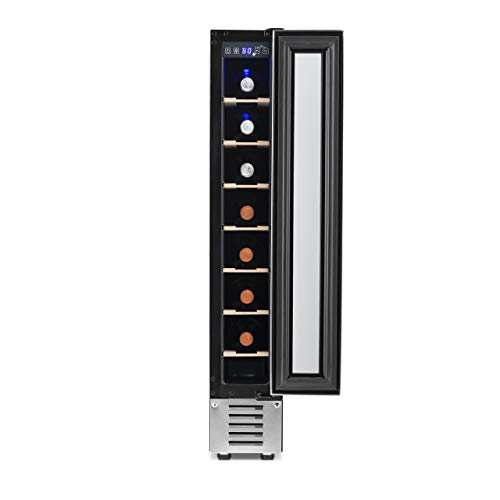 NewAir 6" Built-In 7 Bottle Wine Fridge, Stainless Steel