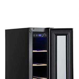 NewAir 6" Built-In 7 Bottle Wine Fridge, Stainless Steel