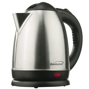 Brentwood KT-1780 1.5L Stainless Steel Cordless Electric Kettle,Silver