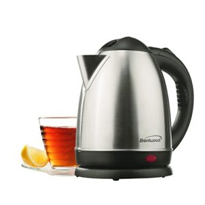 Brentwood KT-1780 1.5L Stainless Steel Cordless Electric Kettle,Silver