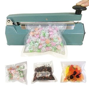 Impulse Sealer, 8 inch Handheld Impulse Bag Heat Sealer Packaging Machine for Self Sealing Plastic Poly Cellophane Mylar Shrink Wrap Clip Bags