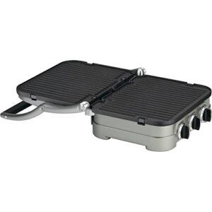 Cuisinart 5-in-1 Grill Griddler Panini Maker Bundle with Waffle Attachment (GR-4N) - Includes Grill and Waffle Plates