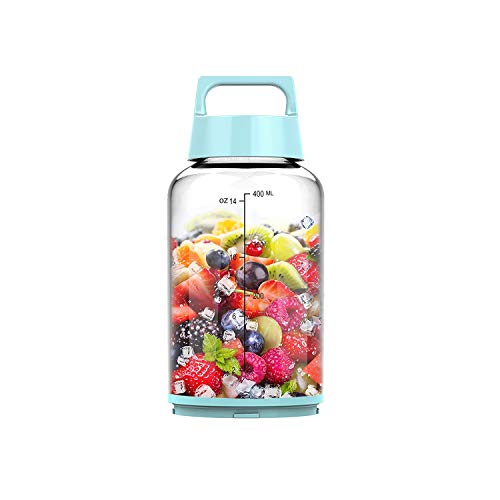 Travel Bottle for PopBabies Smoothie Blender, this blue bottle is compatible with new version