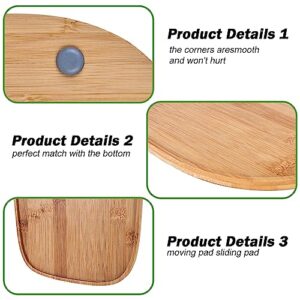 Bamboo Stand Mixer Sliding Mat: Bamboo Mixer Slider Fit for 4.5-5 Qt Stand Mixer, Mixer Appliance Moving Tray, Kitchen Countertop Storage Mover Sliding Caddy, Kitchen Aid Mixers Accessories