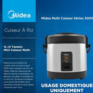 Midea Mini Rice Cooker 1L (4 Cup), Multi Cooker 3000 Series, 4Cups Rice Cooker and Warmer