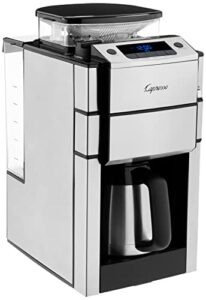 capresso 488.05 team pro plus thermal carafe coffee maker, one size, silver, 10 cup