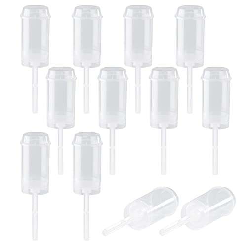 EKIND Clear Push-Up Cake Pop Shooter (Push Pops) Plastic Containers with Lids, Base & Sticks, Pack of 12