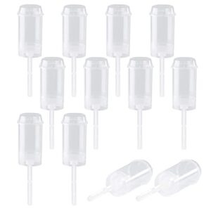 ekind clear push-up cake pop shooter (push pops) plastic containers with lids, base & sticks, pack of 12