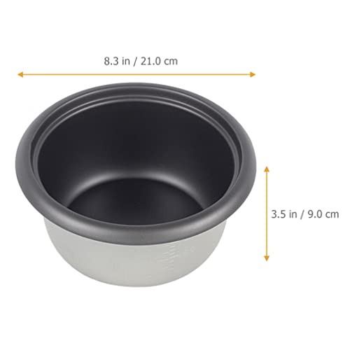 Housoutil Rice Cooker Inner Pot Non-stick Inner Cooking Pot Aluminum Alloy Rice Pot Insert Electric Instants Pot Rice Inner Tank Dishwasher Oven Safe for Kitchen