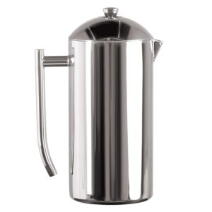 frieling double-walled stainless-steel french press coffee maker, polished, 36 ounces