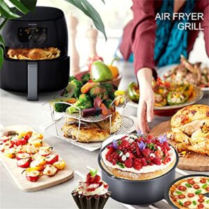 Air Fryer Rack Air Fryer Accessories Set Air Fryer Rack for Air Fryer 304 Stainless Steel Food Dehydrator Rack Toast Rack Grill, Airfryer Accessories, Fryer Basket