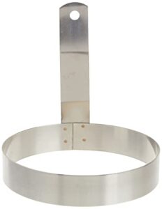 winco 5-inch round egg ring, medium, stainless steel