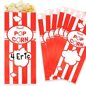cusinium 1oz paper popcorn bags (150-pack) - carnival theme - customizable