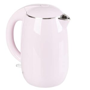 electric kettle – auto-off rapid boil water heater with stainless-steel interior and double wall construction by classic cuisine (pink), 1.8 l