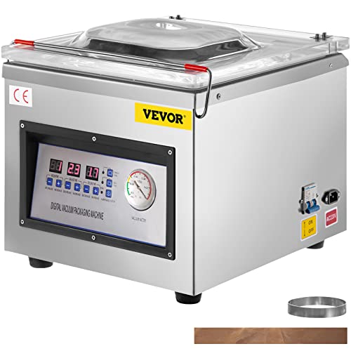 VEVOR Chamber Vacuum Sealer DZ-260C Kitchen Food Chamber Vacuum Sealer, 110V Packaging Machine Sealer for Food Saver, Home, Commercial Using