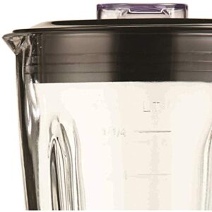 Brentwood Blender with Glass Jar, 12-Speed + Pulse, Red