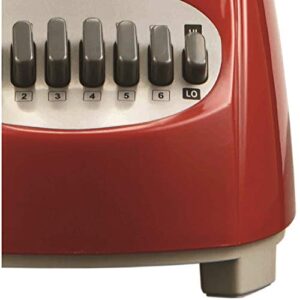 Brentwood Blender with Glass Jar, 12-Speed + Pulse, Red