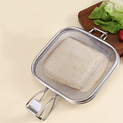 Sandwich Cage, Ovens Sandwich Clip, 304 Food Grade Stainless Steel Sandwich Racks for 2-Slice Toaster, Bread Sandwich Grill Cooling Rack Oven for Quick Sandwich Making, Oven Accessory