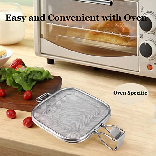 Sandwich Cage, Ovens Sandwich Clip, 304 Food Grade Stainless Steel Sandwich Racks for 2-Slice Toaster, Bread Sandwich Grill Cooling Rack Oven for Quick Sandwich Making, Oven Accessory