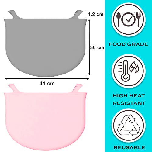 3 Pack Silicone Crock Pot Liner – Dishwasher Safe and Leak proof Silicone Crock Pot Liner Reusable – Perfect Thickened Silicone Slow Cooker Liner for 6 to 8 Quarters