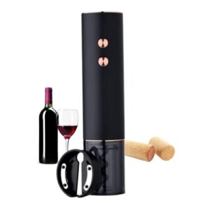 rechargeable electric wine bottle opener, automatic corkscrew remover, gift kit for wine lover, with free foil cutter, led power indicator, charging cable included
