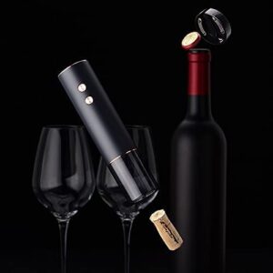 Rechargeable Electric Wine Bottle Opener, Automatic Corkscrew Remover, Gift Kit for Wine Lover, with Free Foil Cutter, LED Power Indicator, Charging Cable Included