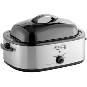 avantco acr18ss 18 qt. countertop roaster oven/warmer - 120v, 1450w